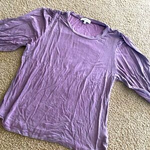 Only worn twice, purple 3/4 sleeve